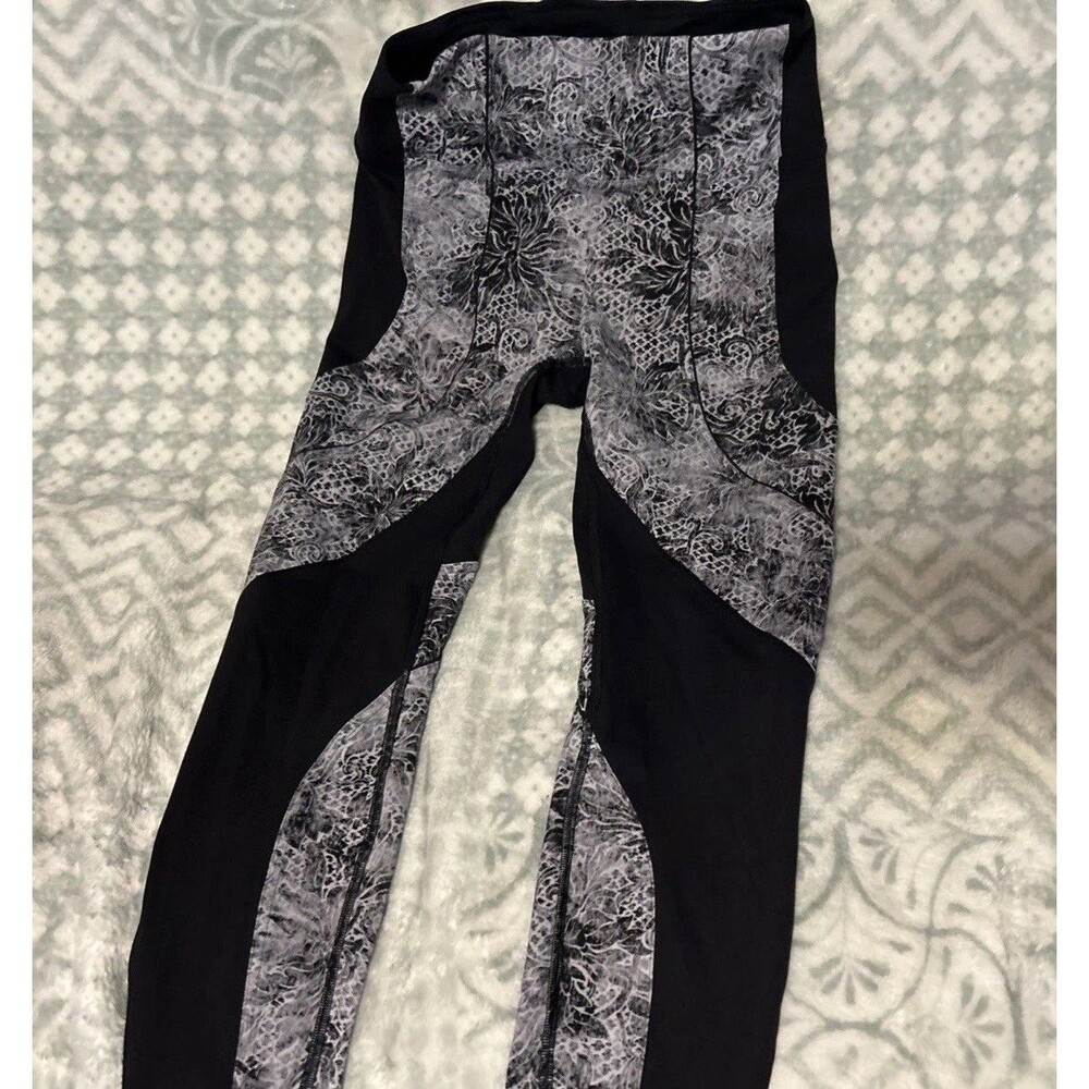 Lululemon Sweat & Repeat Tight 28" Serigraph Starlight Black Multi Size 8